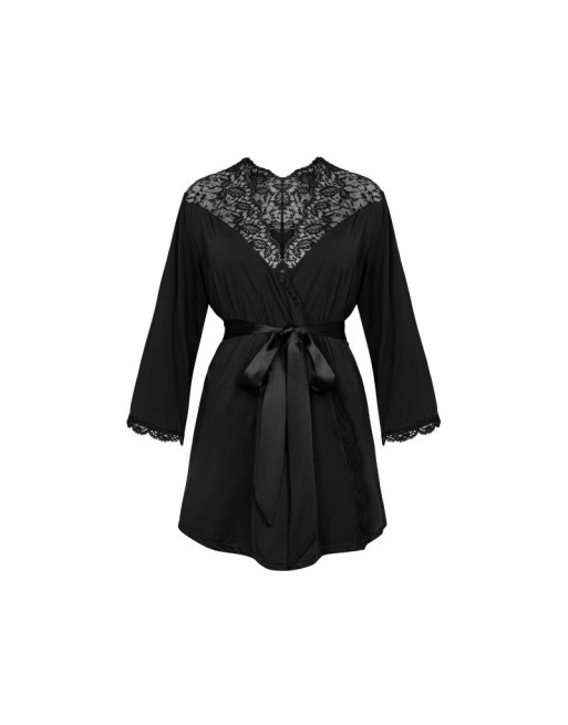 Bellastia peignoir - Noir Bellastia peignoir - Noir