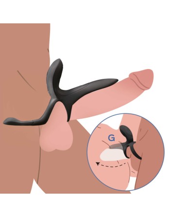 PLEASURE PIVOT Vibromasseur pour couples contrôlé par application - Noir