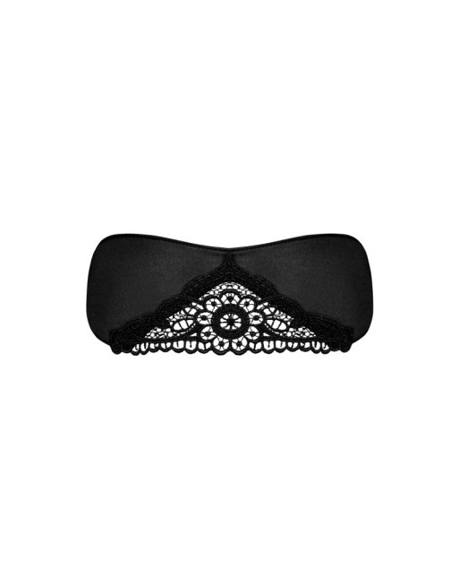 Satinia Masque en satin - Noir