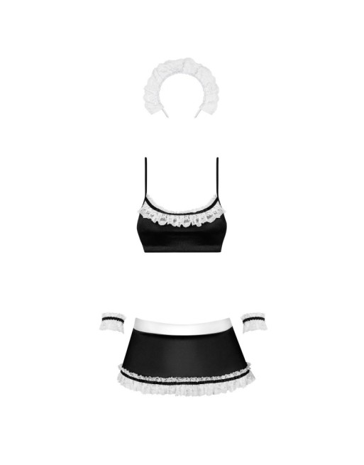 Maid set Costume de soubrette - Noir Maid set Costume de soubrette - Noir