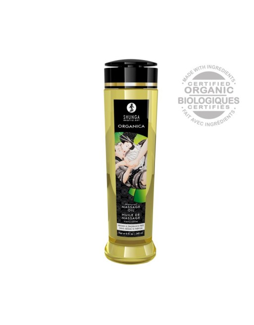 Huile de massage organique - Neutre - 240 ml Huile de massage organique - Neutre - 240 ml