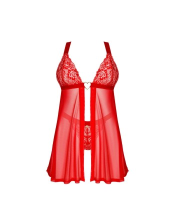 Elianes babydoll et string - Rouge